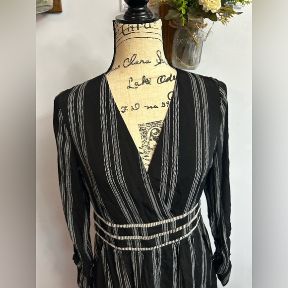 Tunic dress midi v neck a lined whimsical goth dark fairy dreamy - Picture 3 of 11